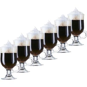 Arcoroc Irish Coffee glazen Opal transparant - 6x - 240 ml - Koffie glazen hardglas