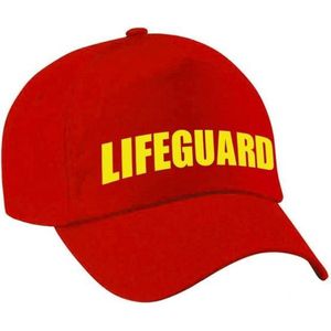 Carnaval Verkleed Pet Lifeguard / Strandwacht Rood Voor Dames en Heren