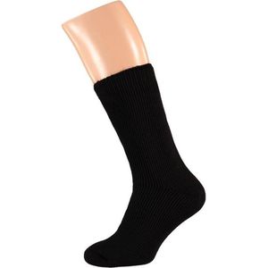 2 Paar thermo sokken voor heren zwart 41/46 - Wintersport kleding - Thermokleding - Lange thermo sokken - Thermosokken