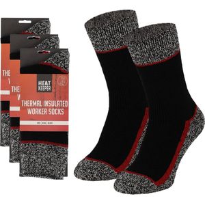 HEAT KEEPER - Thermosokken - Zwart - 3x - Werk Sokken - Winter Kleding