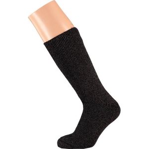 2 Paar thermo sokken antraciet/donkergrijs voor dames maat 36-41 - Sokken