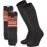 Thermo - Knierekousen - Antraciet - Dames - 2 Paar