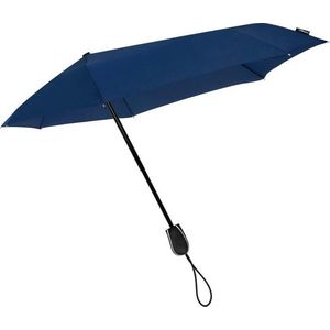 STORMini opvouwbare storm paraplu donkerblauw 100 cm - Mini stormparaplu