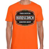 Oranje Holland supporter bondscoach t-shirt oranje voor heren - Nederlands elftal fan shirt kleding