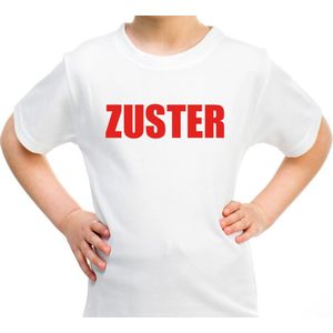 Bellatio Decorations - Zuster T-shirt - Wit - Katoen - Voor Kinderen