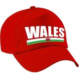 Wales supporter pet / cap Verenigd Koninkrijk rood kinderen - Verkleedhoofddeksels