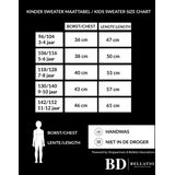 Oranje Holland hart vlag sweater kinderen - Oranje Koningsdag/ supporter kleding 96/