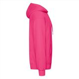 Fruit of the Loom - Classic Hooded Sweat - Hoodie - Fuchsia Roze - Katoen