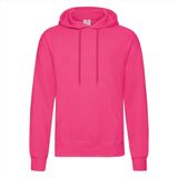 Fruit of the Loom - Classic Hooded Sweat - Hoodie - Fuchsia Roze - Katoen