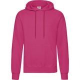Fruit of the Loom - Classic Hooded Sweat - Hoodie - Fuchsia Roze - Katoen