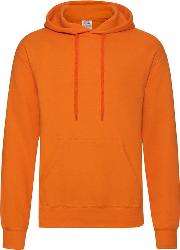 Fruit of the Loom - Capuchon Sweater - Oranje - Heren Kleding