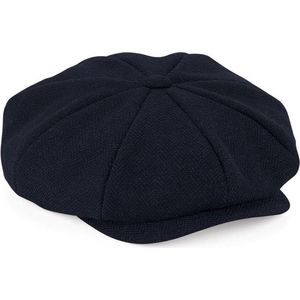 Bakkerspet/flatcap donkerblauw voor dames - Navy blauwe pet