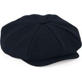 Bakersboy flatcap voor heren - navy blauw - maat S/M - newsboy pet / flat cap