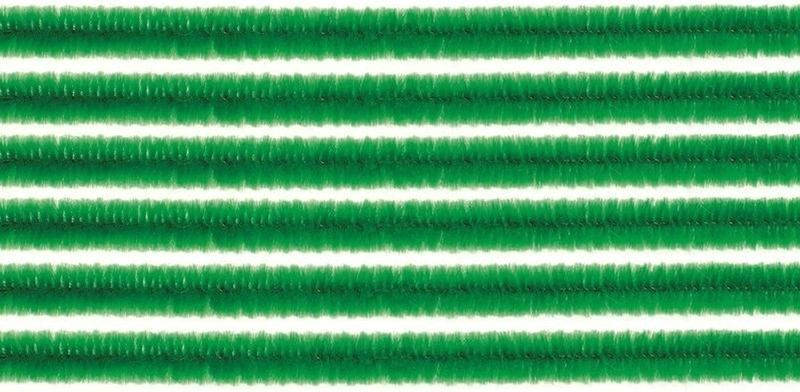 Chenilledraad - 20x - groen - 50 cm - hobby/knutsel materialen