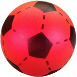 Set van 3 foam softbal voetballen rood 20 cm - Zachte speelgoed voetbal