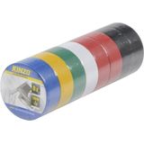 24x gekleurde rollen isolatie tape - 18 mm x 5 meter - Isolerende tape - Klusmateriaal