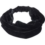 Zwart fluwelen hoofdband/haarband voor dames - Fluweel - Velours - Velvet haarband