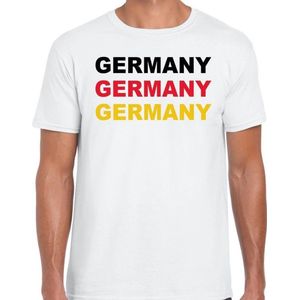 Germany / Duitsland t-shirt wit voor heren - Feestshirts