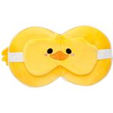 Slaapmasker - Geel - Polyester - Inclusief Kussen en Haakje