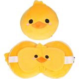 Slaapmasker - Geel - Polyester - Inclusief Kussen en Haakje