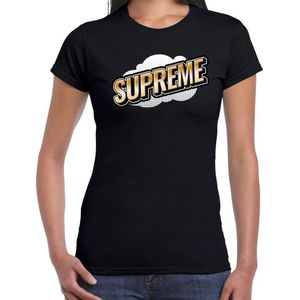 Fout Supreme t-shirt in 3D effect zwart voor dames