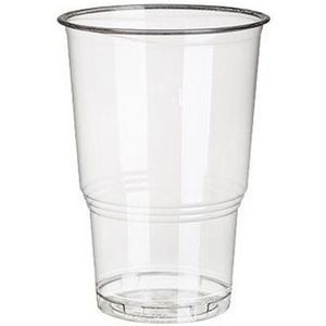 PLA frisdrank/bier glazen - 25x stuks - 250 ml - Horeca drinkbekers