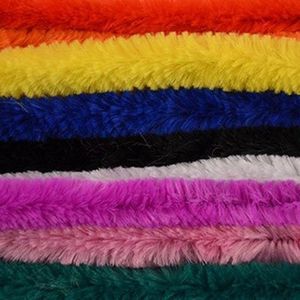 20x Gekleurd chenille draad 14 mm x 50 cm - Buigbaar draad - Pluche multikleur chenillegaren/chenilledraden - Hobbymateriaal om mee te knutselen