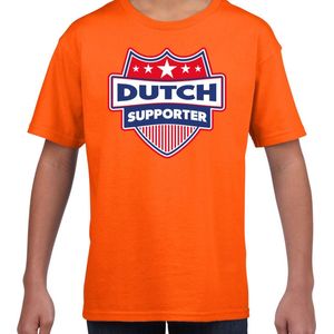 Bellatio Decorations - Dutch Schild T-shirt - Oranje - Katoen