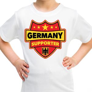 Bellatio Decorations - Schild Supporter - T-shirt - Wit - 100% Katoen