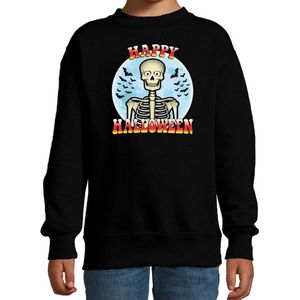 Bellatio Decorations - Halloween Skelet Verkleed Sweater - Zwart - Voor Kinderen