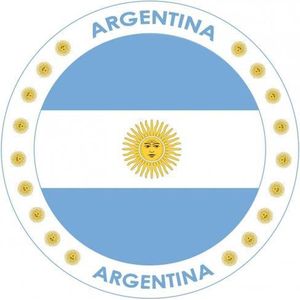 75x Bierviltjes Argentinie thema print - Onderzetters Argentijnse vlag - Landen decoratie feestartikelen