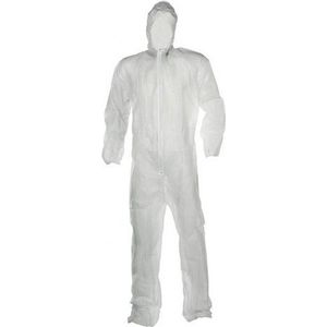 Wegwerp schilders/klussers overall - 5x - one size - Klus overalls voor volwassenen - kunststof