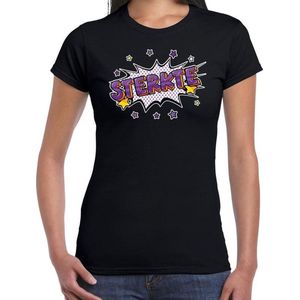 Sterkte cadeau shirt zwart voor dames - beterschap kado t-shirt
