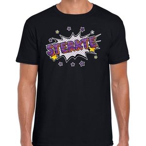 Sterkte cadeau shirt zwart voor heren - beterschap kado t-shirt