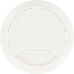 3x Kabeldoorvoer wit 80 mm - Elektra kabeldoorvoeren buizen en goten