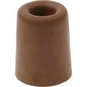 Deurbuffer / deurstopper terracotta bruin rubber 50 x 30 mm - deurstop