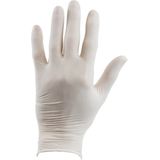 100x Latex wegwerphandschoenen maat Small - Anti bacterien/anti-bacterieel handschoenen