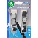 Pro Plus Spanbanden/sjorbanden/bindriemen - 4 stuks - 40 cm