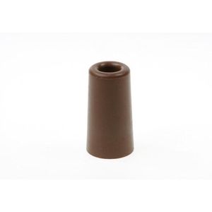 2x Deurbuffer / Deurstopper Terracotta Bruin Rubber 75 X 40 Mm - Deurstop