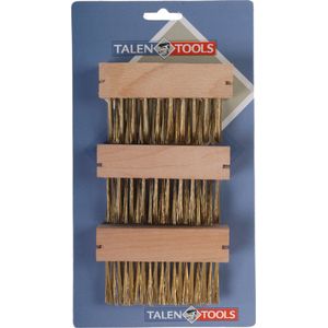 Talen Tools - Onkruidborstel - Voegenborstel - Onkruidverwijderaar - 3 stuks - Hoogwaardige kwaliteit