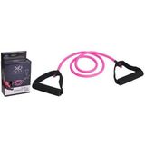 Roze sport elastiek licht fitnessartikelen - Fitness/sport artikelen - Homegym producten