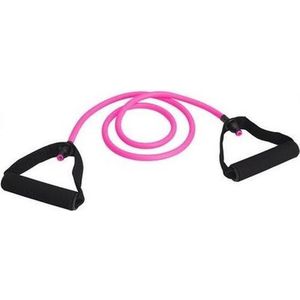 Sportelastiek weerstandsband - roze - rubber - fitnessartikelen voor thuis