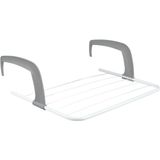 Wasrek - Wit met Blauw - Voor aan Verwarming - 51 cm - Droogrekken - 3 Meter Drooglengte