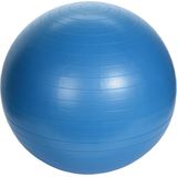 Grote blauwe fitnessbal/yogabal inclusief pomp 75 cm sport fitnessartikelen - Fitness/sport artikelen - Homegym producten