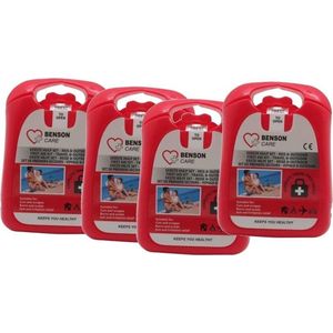 4x EHBO reiskit / compacte eerste hulp verbanddoos - outdoor / reis - verbanddoos / first aid kit