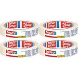 Set van 4x Afplaktape/Schilderstape 19 Mm X 25 M - Verf Afplakband/Tape - Maskeertape