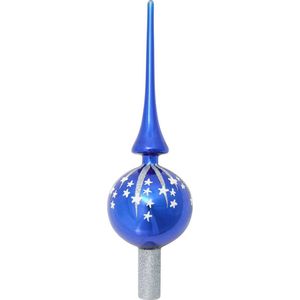 GXFCING Kerstboompiek, ster, glitter, 3D metallic, kerstboompiek, dennenboom, punt, ster voor kerstboom, kerstboomversiering, 20 x 15 cm (zilver, M