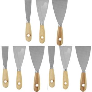 Plamuurmessen - Multi - Metaal - Set van 9 Stuks