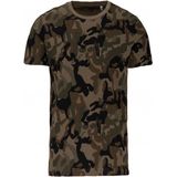 Camouflage t-shirt met korte mouwen - herenkleding - camouflage kleding - groen