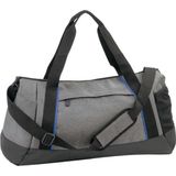 Grijs/zwarte sporttas/weekendtas 52 cm - 45 liter - Fitness/sporttassen - Weekendtassen/reistassen